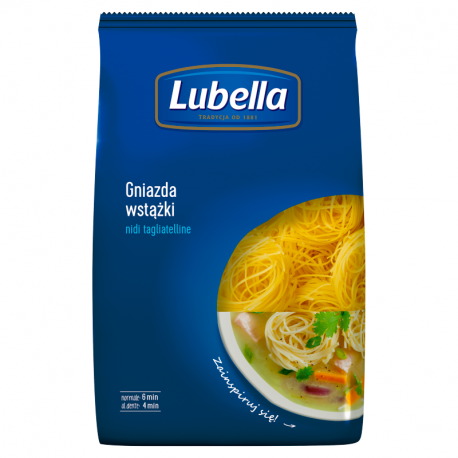 Lubella Nidi Tagliatelline Makaron Gniazda wstążki 400 g