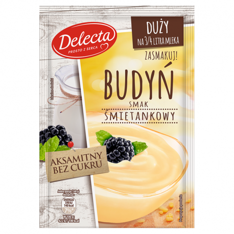 Delecta Duży budyń smak śmietankowy 64 g