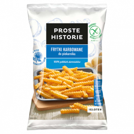 Proste Historie Frytki karbowane do piekarnika 750g
