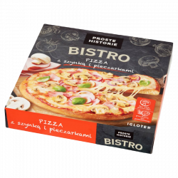 Proste Historie Pizza z szynką i pieczarkami 420g
