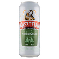 Kasztelan Piwo jasne niepasteryzowane 500 ml