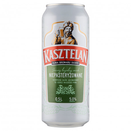 Kasztelan Piwo jasne niepasteryzowane 500 ml