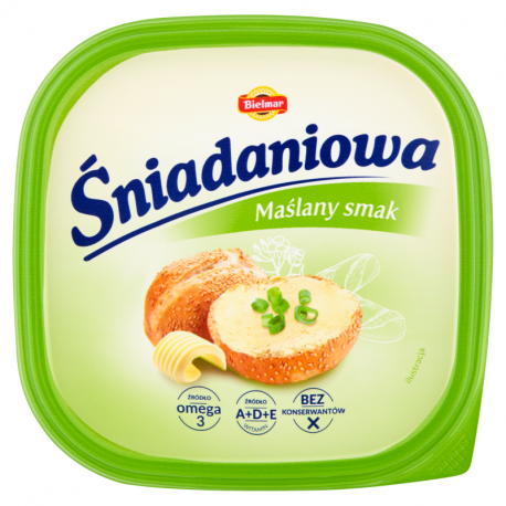 Bielmar Śniadaniowa Margaryna półtłusta maślany smak 450 g