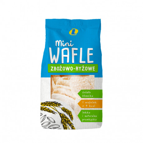 Mini wafle zbożowo-ryżowe 45 g Lewiatan