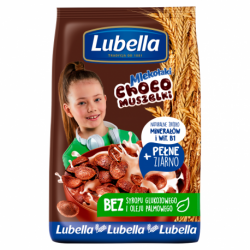 Lubella Mlekołaki Choco Muszelki Zbożowe muszelki o smaku czekoladowym 250 g