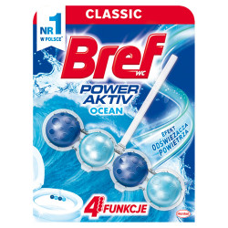 Bref WC Power Aktiv Zawieszka myjąco-zapachowa do muszli WC morska bryza 50 g