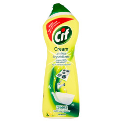 Cif Cream Lemon z mikrokryształkami Mleczko do czyszczenia powierzchni 780 g