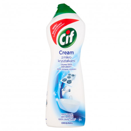 Cif Cream Original z mikrokryształkami Mleczko do czyszczenia powierzchni 780 g