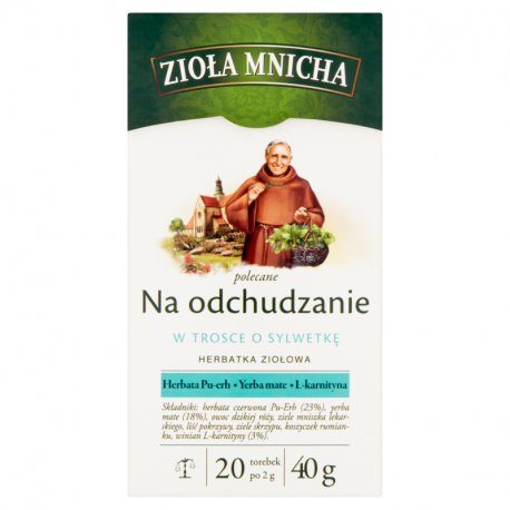 Big-Active Zioła Mnicha Na odchudzanie Herbatka ziołowa 40 g (20 x 2 g)