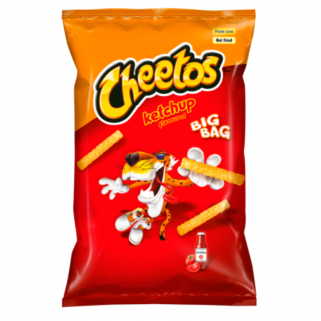 Cheetos Ketchup Chrupki kukurydziane o smaku ketchupowym 85 g