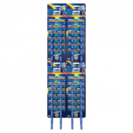 Gillette Blue II Plus Chromium Jednorazowe Maszynki Do Golenia Dla Mężczyzn, 1 sztuka