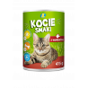 Karma dla kotów Kocie Smaki z wołowiną 415 g Lewiatan