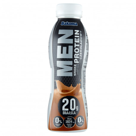 Bakoma Men Shake z wysoką zawartością protein smak czekoladowy 380 g