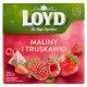 Loyd Herbatka owocowa aromatyzowana o smaku maliny i truskawki 40 g (20 x 2 g)