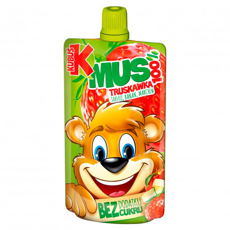 Kubuś Mus 100% truskawka jabłko banan marchew 100 g