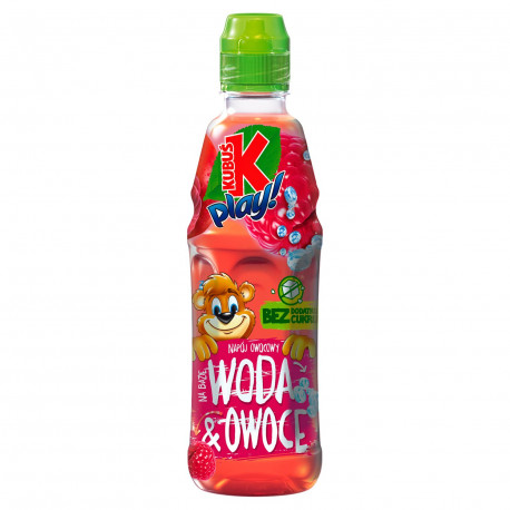 Kubuś Play! Woda i owoce Napój owocowy jabłko malina 400 ml