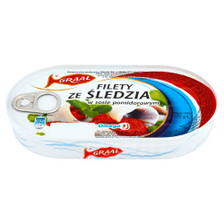 GRAAL Filety ze śledzia w sosie pomidorowym 170 g