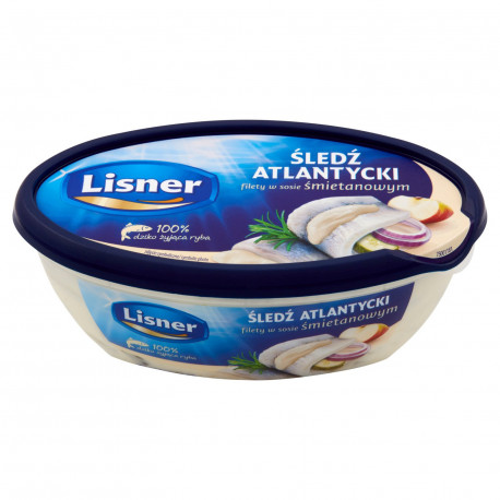Lisner Śledź atlantycki filety w sosie śmietanowym 280 g