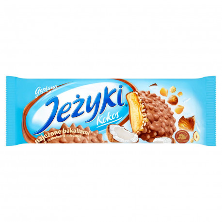 Jeżyki Kokos Herbatniki w czekoladzie mlecznej 140 g
