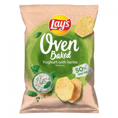 Lay's Oven Baked Pieczone formowane chipsy ziemniaczane o smaku suszonych w słońcu pomidorów 125 g