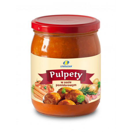 Pulpety w sosie pomidorowym 500g Lewiatan