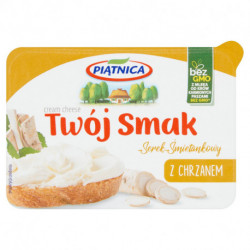 Piątnica Twój Smak Serek śmietankowy z chrzanem 135 g