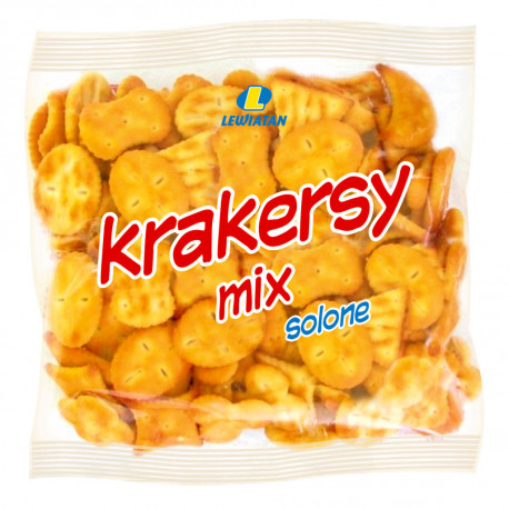 Krakersy mix solone 100 g Lewiatan