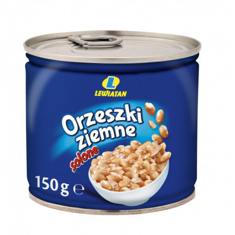 Orzeszki ziemne solone 150 g Puszka Lewiatan