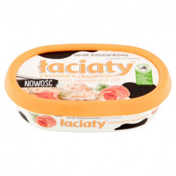 Łaciaty Serek śmietankowy z łososiem i koperkiem 135 g