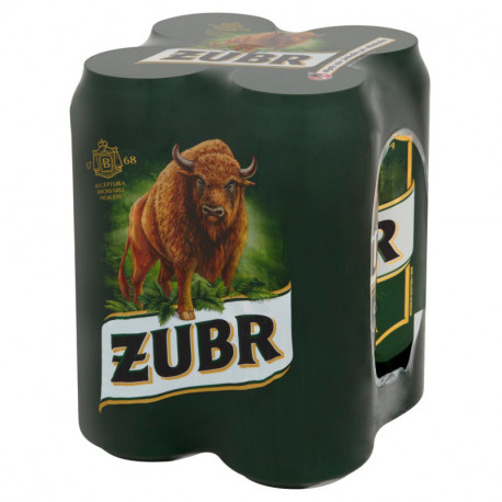 Żubr Piwo jasne 4 x 500 ml
