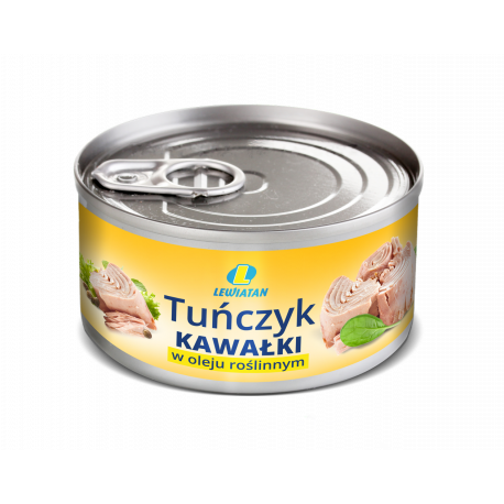 Tuńczyk kawałki w oleju roślinnym 170g Lewiatan