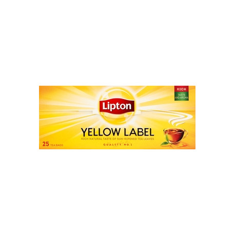 Lipton Yellow Label Herbata czarna 50 g (25 torebek)