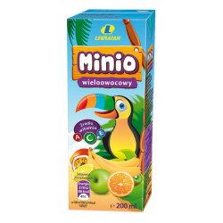 Napój Minio wieloowocowy ze słomką 200 ml