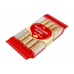 Waflowe rurki maślane 100 g Lewiatan