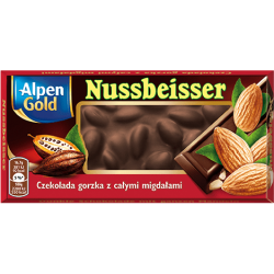 Alpen Gold nussbeisser czekolada gorzka z całymi migdałami 100 g