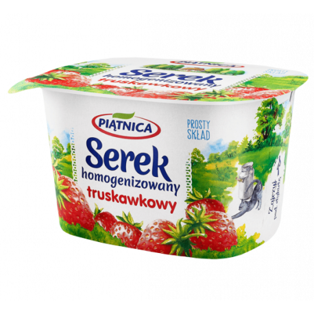 Piątnica serek homogenizowany truskawkowy 150g