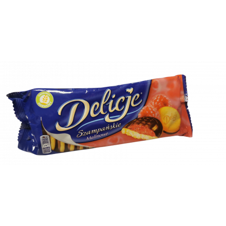 Delicje Szampańskie o smaku malinowym 147 g