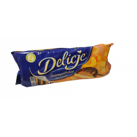 Delicje Szampańskie o smaku morelowym 147 g