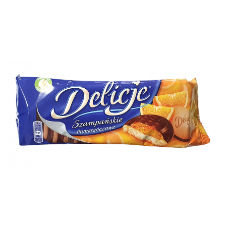 Delicje Szampańskie o smaku pomarańczowym 147 g