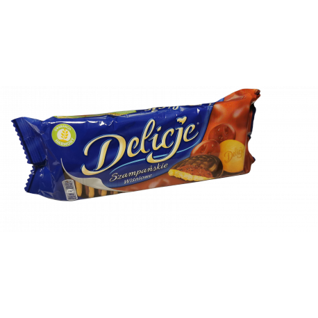 Delicje Szampańskie o smaku wiśniowym 147 g