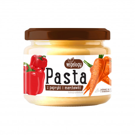 Pasta paprykowo marchewkowa Vegelogy 180 g Lewiatan