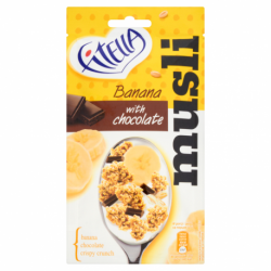 Fitella Musli chrupkie bananowe z kawałkami czekolady 50 g