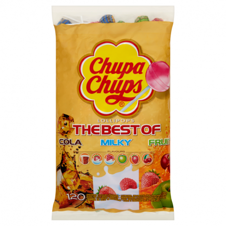 Chupa Chups Lizaki wielosmakowe 1440 g (120 sztuk)