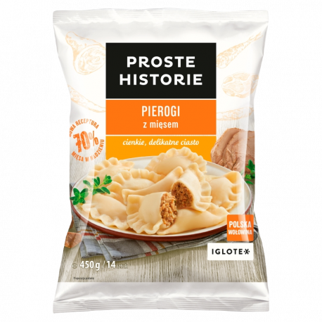 Proste Historie pierogi z mięsem 450g