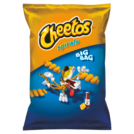 Cheetos Spirals Chrupki kukurydziane o smaku serowo-ketchupowym 80 g