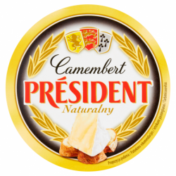 Président Camembert naturalny Ser pełnotłusty 120 g